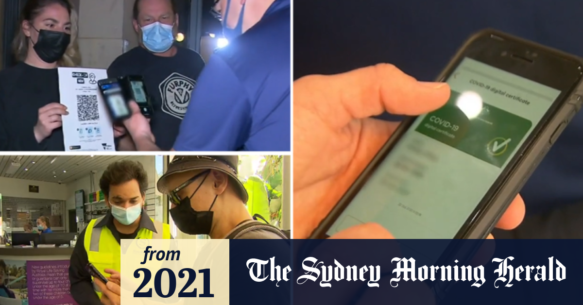 Video Victoria's vaccination checks put to the test on first day of